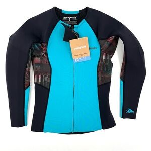 Patagonia Neoprene Women's Wet Suit - Black and Teal Size 8